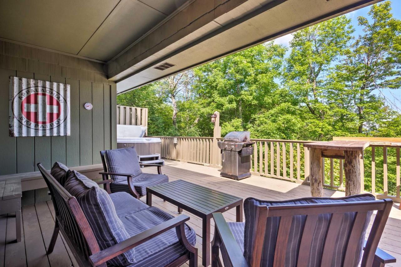 Cabin With Hot Tub And Mountain Views Less Than 5 Mi To Boone Blowing Rock Eksteriør billede
