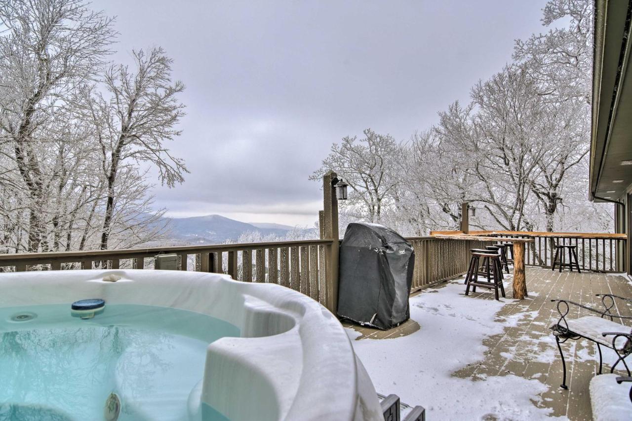Cabin With Hot Tub And Mountain Views Less Than 5 Mi To Boone Blowing Rock Eksteriør billede